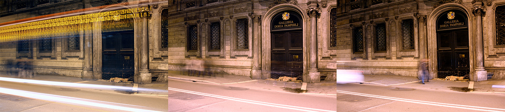 Homeless man at museum